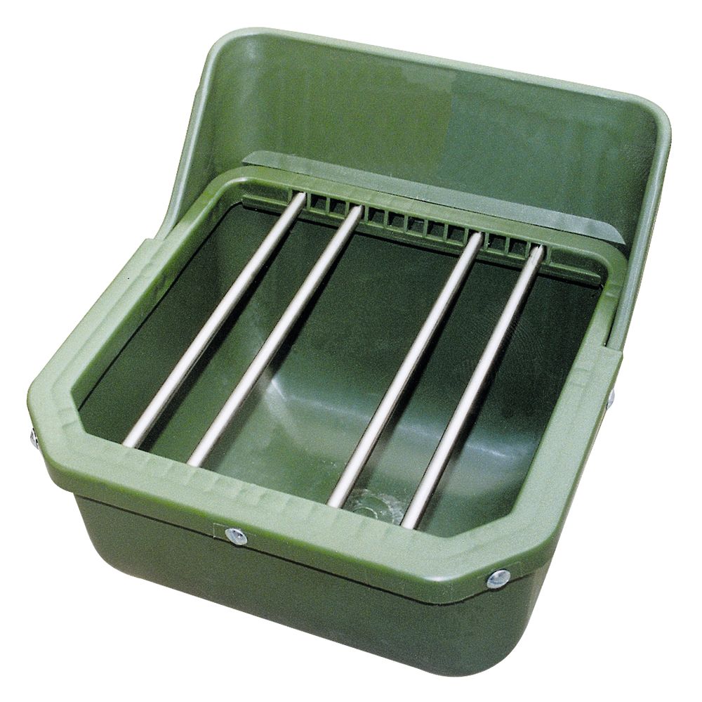 Takarmányetető müanyag, fém ráccsal 9 l-es