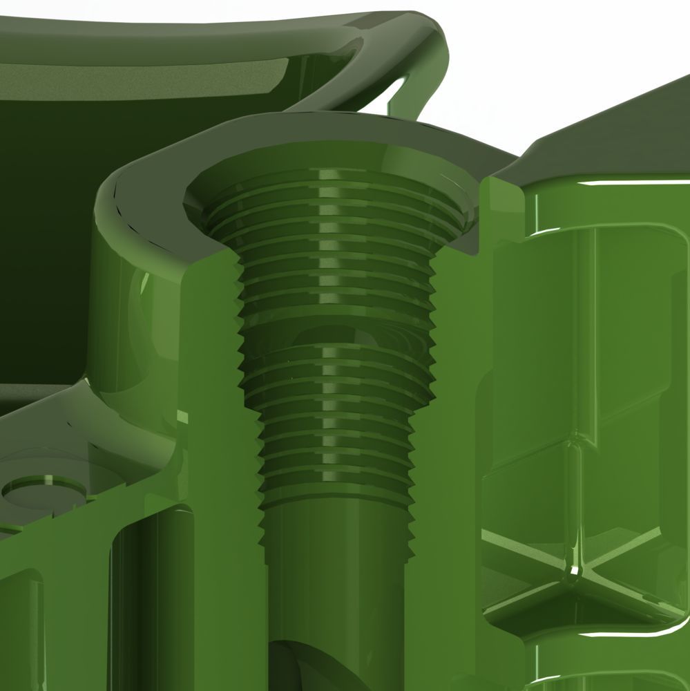 225031+10 Telepellato K50 műanyag itató, zöld